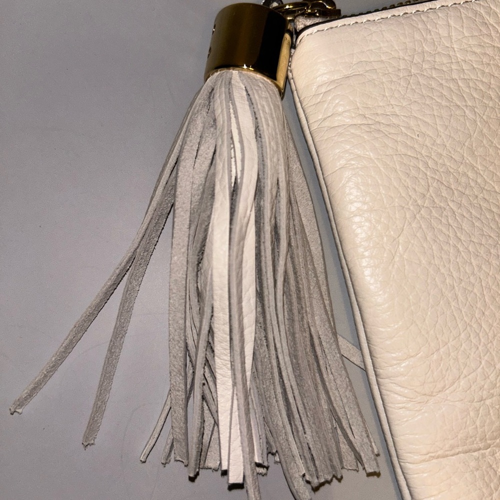 NWOT G.I.L.I white leather clutch - Picture 2 of 11
